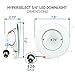 HyperSelect 6 inch LED Downlight (5 inch Compatible), 14W (75W Replacement), Retrofit LED Recessed Lighting Fixture, 4000K (Daylight Glow), CRI80+, LED Ceiling Light (16 Pack)