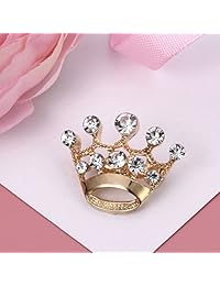 Tinksky Diamante, bodas y fiestas Pageant Tiara Corona Corsage Broche Pin Día de San Valentín Regalo, Regalo de pack de 12