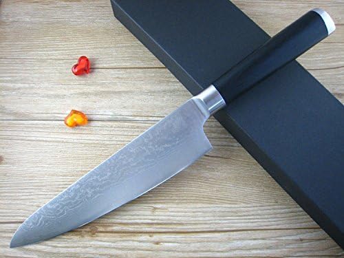 High Quality 8" Vg10 Damascus Steel Kitchen Chef Knife Forged Pakka Wood Handle