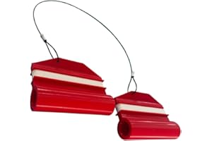 SIMS TACKLE EZ Steer Stop – Outboard Motor Hydraulic Steering Stabilizer for Trailering & Transport (1 Pair, Red)