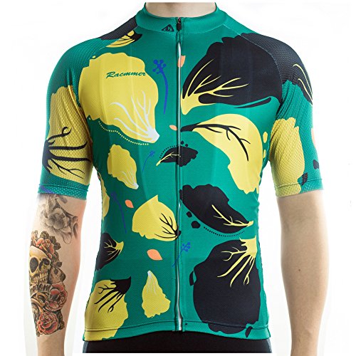 Racmmer Mens Breathable Short Sleeve Cycling Jersey Bike Shirt Cycling Clothing