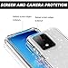 Elegant Choise Case for Samsung Galaxy S21 Plus Case Liquid Glittery with Screen Protector and Camera Lens Protector for Girls Women, Flowing Floating Bling Sparkling Shiny Crystal Phone Case (Clear)