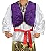Forum Novelties Men's Desert Prince Costume Shirt and Vest, One Size