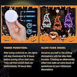 LOLStar Halloween Lights, 3 Pack Orange White and