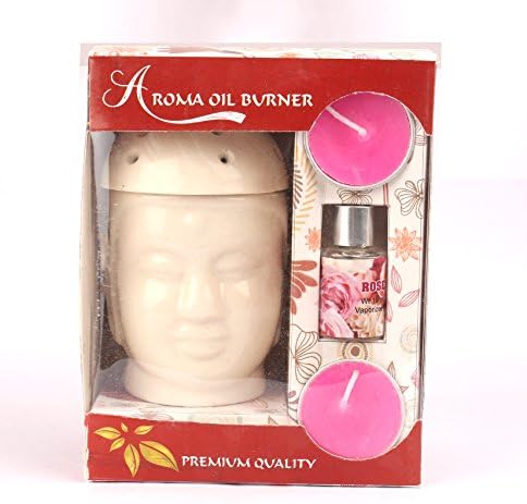 Scented Season Classic Buddha Aroma Oil Burner with 1 Oil Bottle and 2 Tea Lights Free - LAVENDER