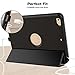 SEYMAC stock Case for iPad 5th/6th Generation, iPad 9.7 Inch 2017/2018 Case Smart Magnetic Auto Sleep Cover Leather with Stand Feature for iPad 2017/2018 Release Model(Black/Black)