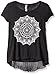Beautees Girls' S/s Scraf Top-Medallion