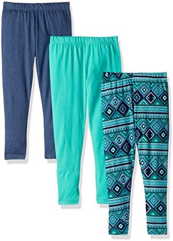 Freestyle Revolution Little Girls' 3pk Aztech Leggings Sets, Multi, 5