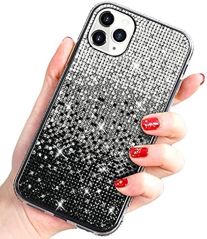 Amazon Co Jp Iphone 12 Pro Max ケース カバー ラインストーン デコレーション エレガント きらきら かわいい おしゃれ グラデーション デコケース カバー アップル アイフォン12プロマックス スマホ スマートフォンケース カバー Iphone 12 Pro Max ブラック 家電
