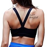 YOKGO Women Sports Bra Seamless Built-up High Impact Support
