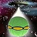 NDJK Flying UFO Flat Throw Disc Ball With LED Light Soft Kids Outdoor Game(Green)
