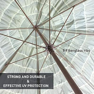 Amazon Com Easygo 8 Thatch Patio Tiki Umbrella Tropical Palapa Raffia Tiki Hut Hawaiian Hula Beach Umbrella Garden Outdoor