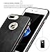 ICARERCASE iPhone 8 Plus Case iPhone 7 Plus Leather Case, Premium Genuine Leather Bumper Case Snug Fit Back Cover with Full Body Protection for Apple iPhone 7 Plus iPhone 8 Plus 5.5 inch - Black