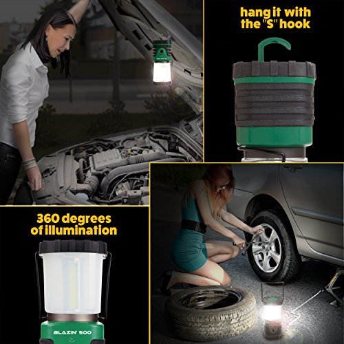 Brightest LED Camping & Hurricane Lantern Battery Operated 500