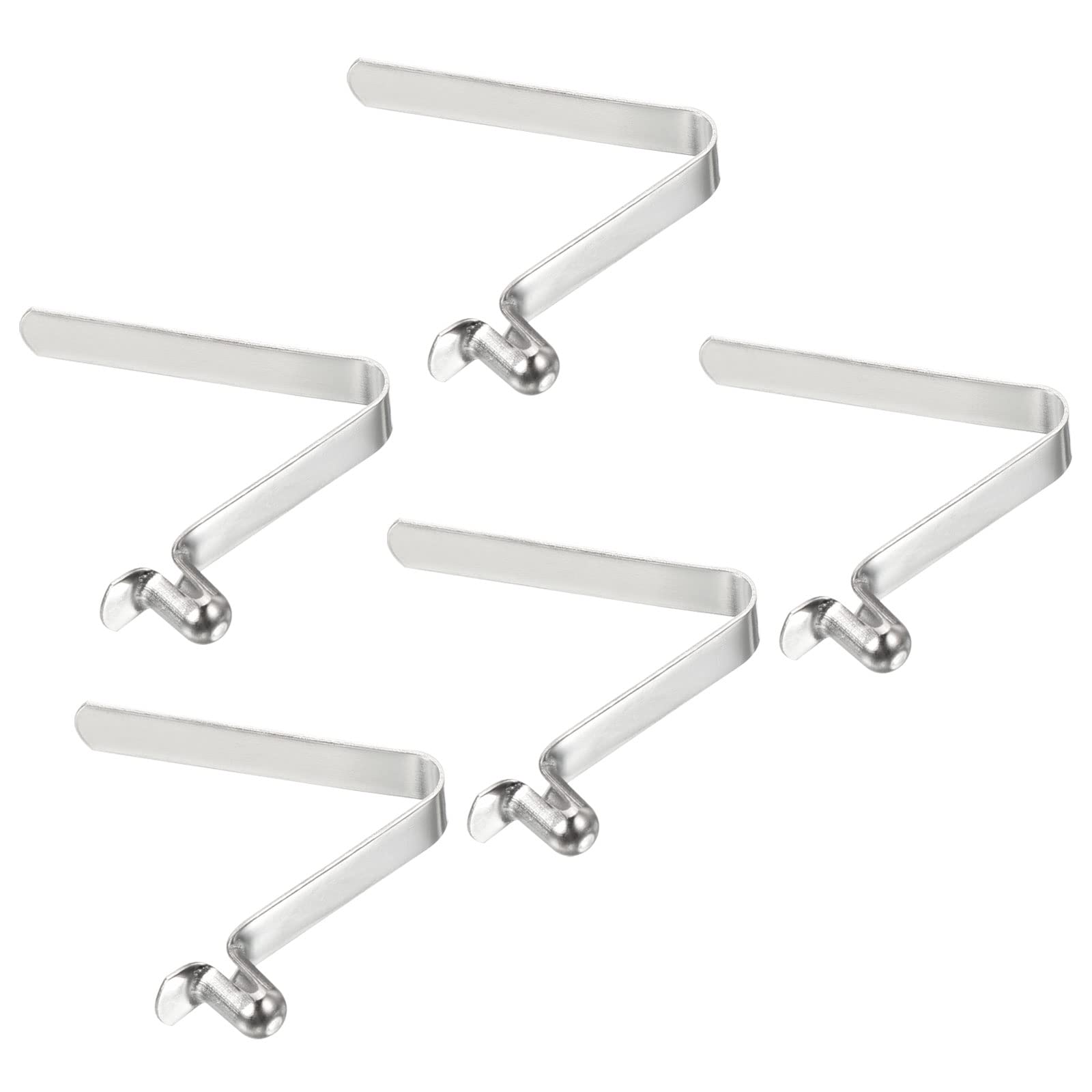 PATIKIL 6.5x4mm Kayak Paddle Snaps, 5 Pack Pole Push Button Spring Clips Steel Hollow Button Locking Tube Single Pin for Camping Awning Tent Pole