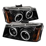 Spyder Auto Chevy Silverado 1500/2500/3500 Black CCFL Projector Headlight