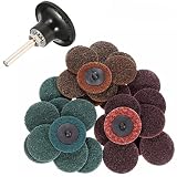 INSMA 2 inch Roloc Quick Change Discs 30Pcs Sanding Discs 1Pcs 1/4'' Holder, Surface Conditioning Discs, for Die Grinder Surface Prep Strip Grind Polish Finish Burr Rust Paint Removal