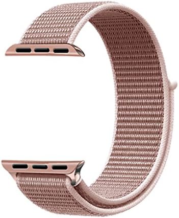 Langte Apple Watch Sport Loop band 38mm with Hook and Loop Fastener Adjustable Closure Wrist Strap Replacement Band for iwatch Apple Watch Series 3 /2 / 1,Rose Gold