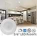Sunco LED Recessed Lighting 6 Inch, LED Can Lights Retrofit Lighting Downlight, 965 LM, 4000K Cool White, Dimmable, Baffle Trim, 13W=120W, 50000 Lifetime Hours, Damp Rated UL