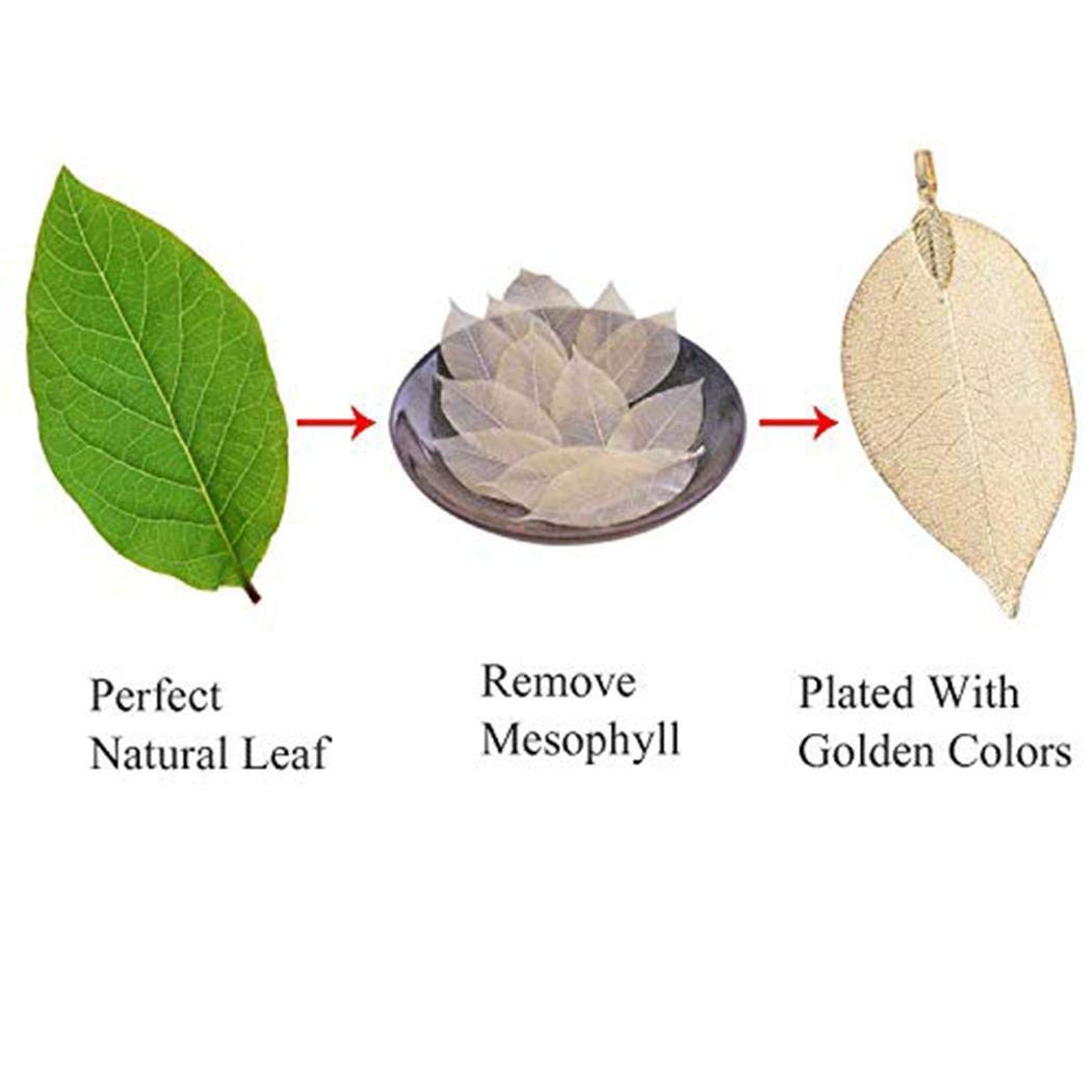 Lindames Women Fashion Leaf Pendant Pendant Necklace Drop Earrings Set Gifts Jewellery Sets