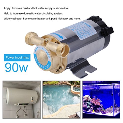 Water Pump Booster 90W 0.9A Bar Electronic Automatic Home Shower Washing Machine 32FT Head Water Pressure Booster Pump (90W) - Thumbnail 6