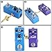 Neewer 3 Pieces Z-Type Guitar Effect Pedal Coupler Connectors 1/4-inch Offset Jack Pedals for Guitar Pedal Pedalboard, Golden, Metal