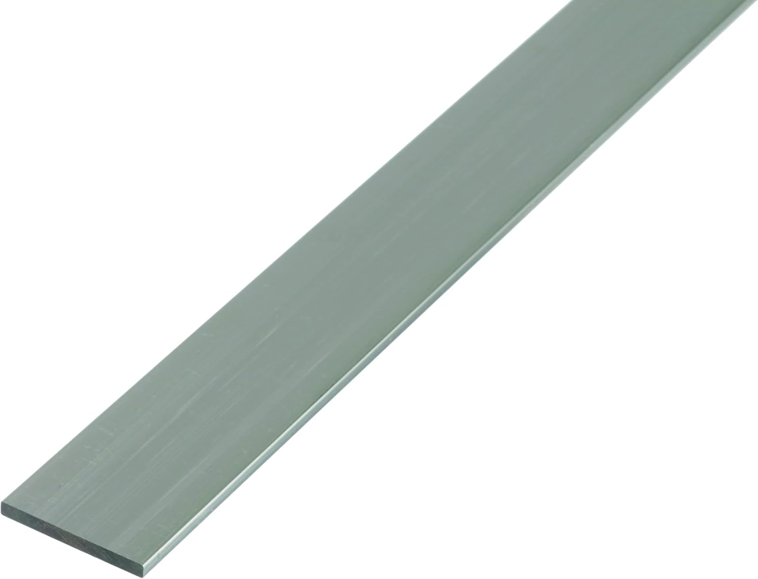 Gah-Alberts 469917 Flat Profile - Untreated Aluminium - 1,000 x 40 x 3 mm, natural, 1000 x 40 x 3 mm