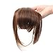 AOERT Bob Hair Bang Heat Resistant Kanekalon Synthetic Hair Clip-in Bangs - Three Color Straight Clip in Bang (#2)