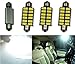 Cutequeen Trading 4pcs White 600 Lumens 5730 12-SMD 42mm(1.72