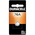 Duracell 76A 1.5V Alkaline Battery, 1 Count Pack, 76A 1.5 Volt Alkaline Battery, Long-Lasting for Medical Devices, Watches, Key Fobs, and More