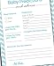 50 Baby Predictions and Advice - Blue Chevron - Baby Shower Game, New Mom & Dad Card or Mommy & Daddy to Be, Boy Babies New Parent Message Advice Book, Fun Boy Shower Party (50-Cards)