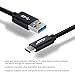 USB Type C Cable, JOTO USB-C 3.1 Type-C to USB 3.0 Type A Charging Data Cable [Heavy Duty Nylon Braided] for Galaxy S8 S8+ Tab S3 Nintendo Switch LG G6 all Type C Devices, Black, 3.3ft