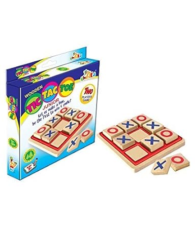 Wooden Junior TIC TAC TOE game for Kids.