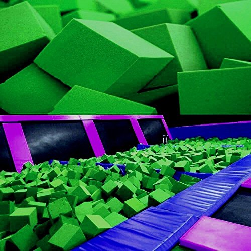 image for Isellfoam Foam Pit Cubes/Blocks 500 pcs. (Lime Green) 6
