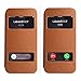 iPhone 6 Plus Case Cover, Labato Leather Stand Case Magnetic with Fold Stand and Window Open Case and 100% Handmade Folio Flip Case for Apple iPhone 6 Plus 5.5'', Brown Color Lbt-I6L-07L21