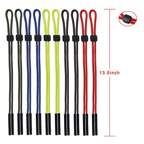 image for Attmu Pack of 10 Sports Sunglass Holder Strap, Safety Glasses Eyeglass