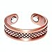 LONGRN-Magnetic Copper Ring Adjustable Size for Arthritis for Men and Women