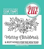 Avery Elle ST-17-31 Clear Stamp Set 4"X3"-Merry