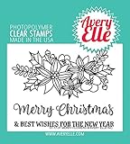 Avery Elle ST-17-31 Clear Stamp Set 4"X3"-Merry