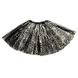 Anleolife 12''/ 3 Colors Spider Animal Print Tutu Skirt Birthday Halloween Tutu Girl Tutu Dress Set Ballet Dance Costumes (black)
