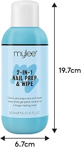 MYLEE Prep + Wipe Gel Nail Polish Cleaner 500ml view 3