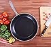 Induction Bottom Aluminum Nonstick Frying-Pan Grey Fry-Pan - 11 inches - Stainless Steel Handle - Dishwasher Safe Cookware - by Utopia Kitchen