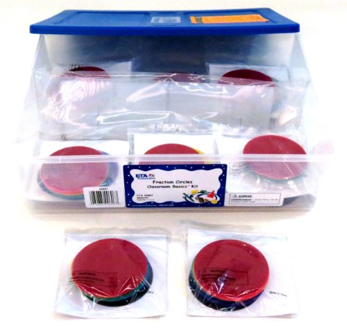 ETA hand2mind Deluxe Plastic Rainbow Fraction Circles Classroom Basics Kit