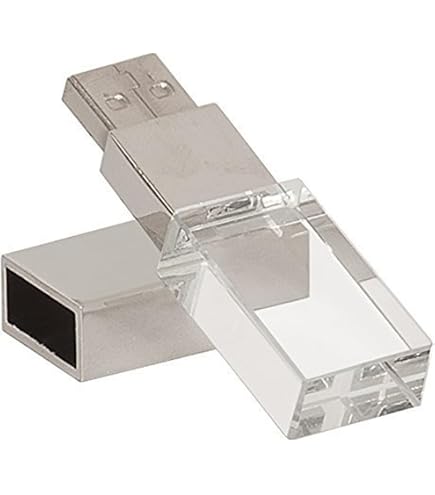 Customizable Glass USB 3.0 Flash Drive With Photo/Logo – Elegant Gift Box, Silver Finish 10 thumbnail image