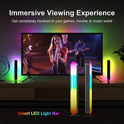 Paton Smart LED Light Bars,RGB Lights with Multiple Scene Modes and Music Sync Mode, TV LED Backlight, Voice Control, Smart Lights for Gaming, TV, PC, Room Decor(Work with Alexa and Google Assistant)
