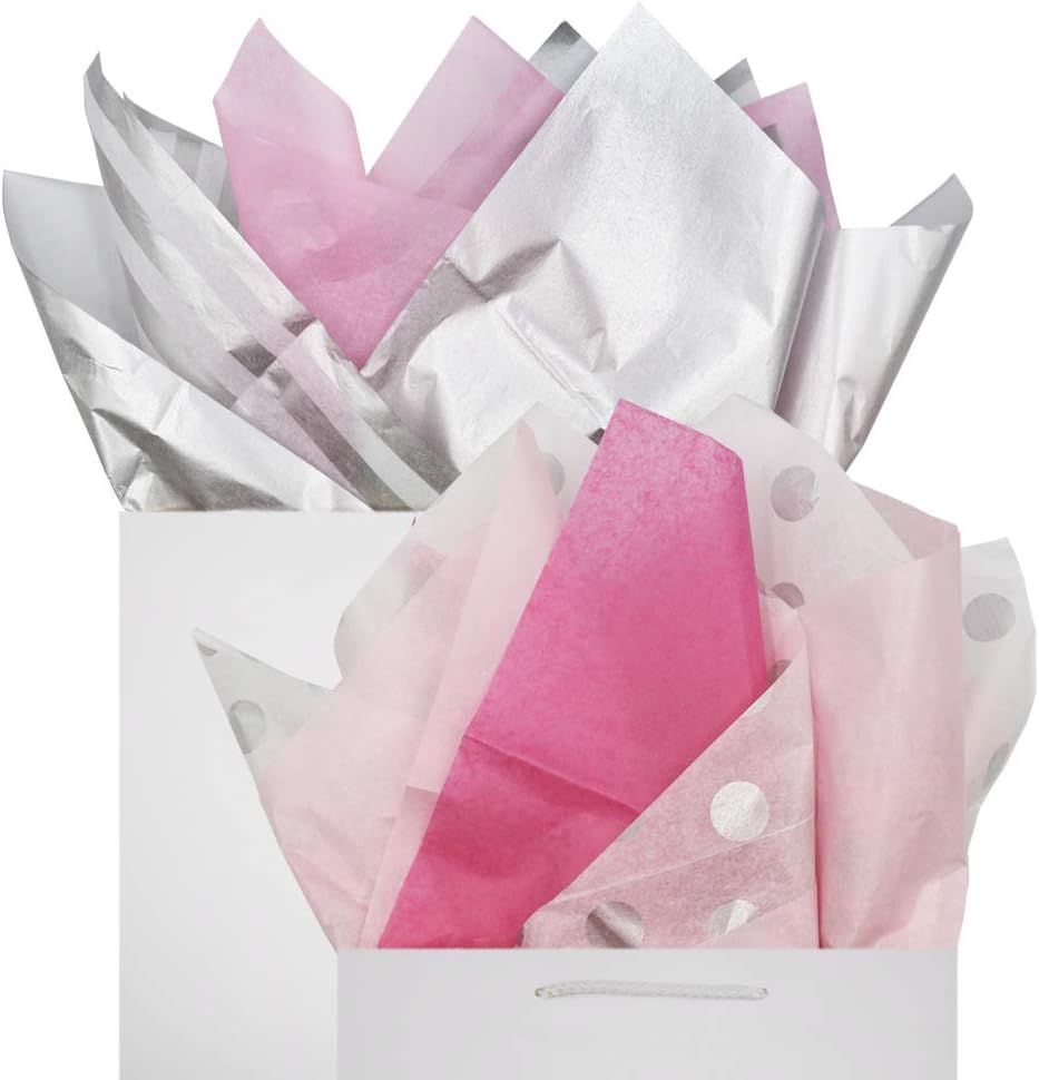 tissue paper LIGHT BLUSH PINK Tissue Paper for Gift Wrapping 20"x26" Sheets EcoFriendly Gift