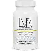 Clinically Studied Diosmin Varicose Vein and Leg Circulation Support 30 Day Supply - Spider Veins & Leg Edema Relief Citrus Bioflavonoids Natural Health Supplement (30 Capsules)