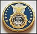USAF Air Force Security Police Law Enforcement Colorized Challenge Art Coin