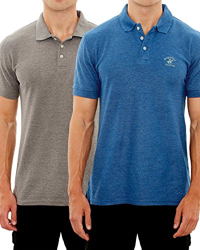 Beverly hills polo club men s pique polo with horse log…
