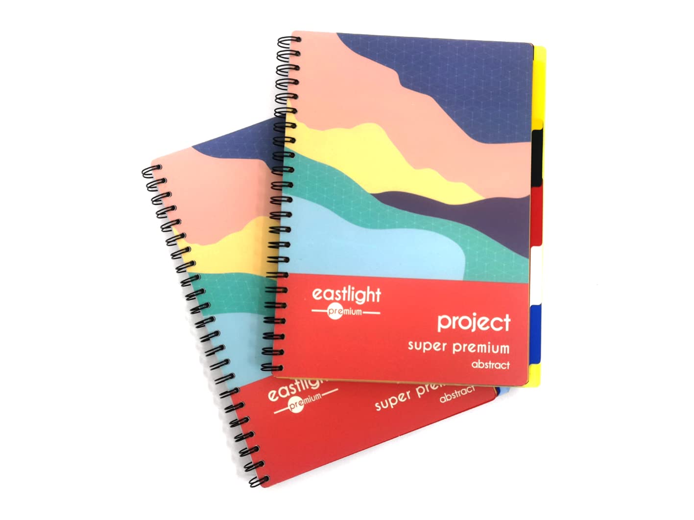 Eastlight A4 Project Pad 8mm Ruled and Perforated, 200 Pages 80gsm Wirebound Pack of 2